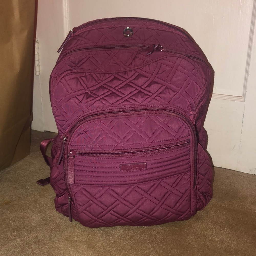 Vera Bradley Burgundy Campus Backpack